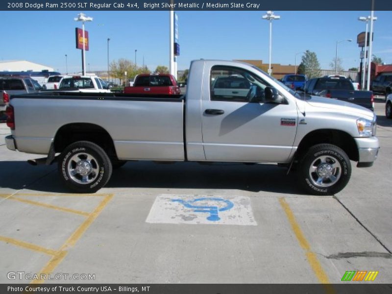 Bright Silver Metallic / Medium Slate Gray 2008 Dodge Ram 2500 SLT Regular Cab 4x4