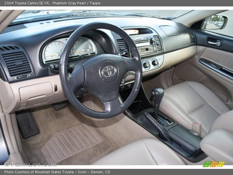 Phantom Gray Pearl / Taupe 2004 Toyota Camry SE V6