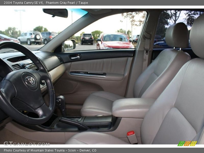 Phantom Gray Pearl / Taupe 2004 Toyota Camry SE V6