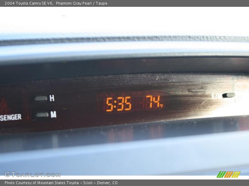 Phantom Gray Pearl / Taupe 2004 Toyota Camry SE V6