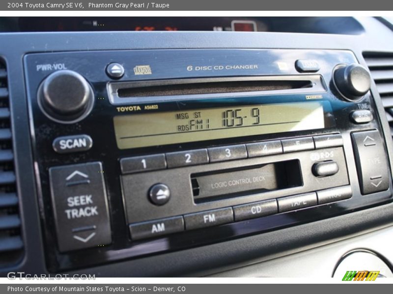 Phantom Gray Pearl / Taupe 2004 Toyota Camry SE V6