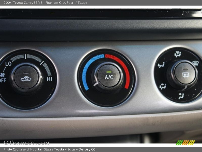 Phantom Gray Pearl / Taupe 2004 Toyota Camry SE V6