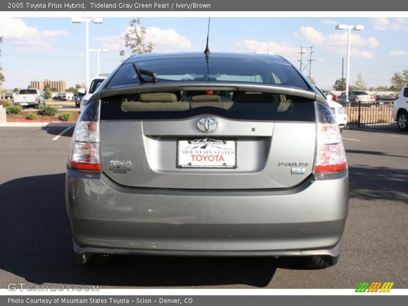 Tideland Gray Green Pearl / Ivory/Brown 2005 Toyota Prius Hybrid