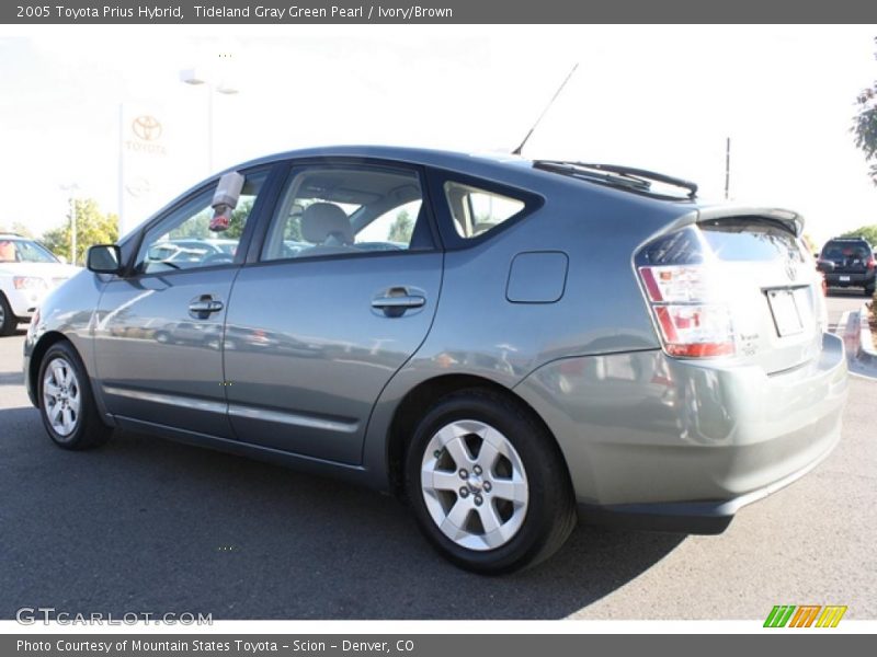Tideland Gray Green Pearl / Ivory/Brown 2005 Toyota Prius Hybrid