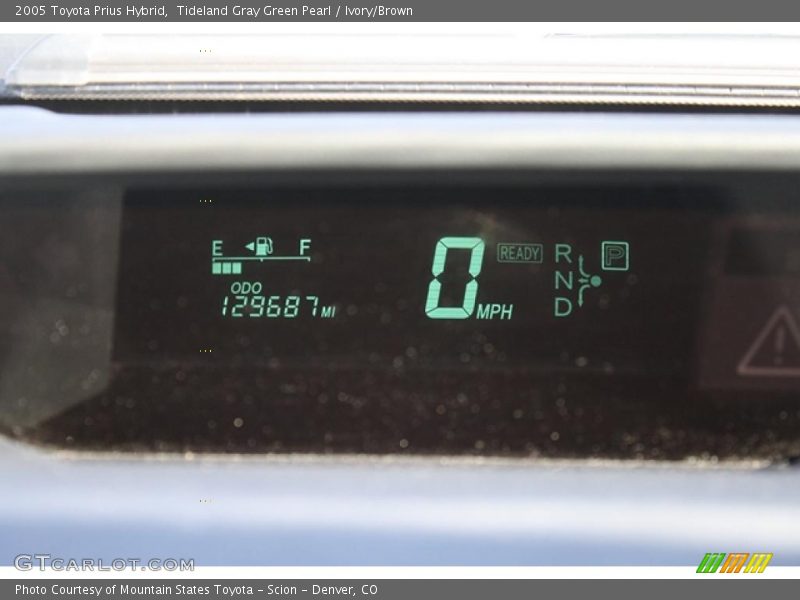 Tideland Gray Green Pearl / Ivory/Brown 2005 Toyota Prius Hybrid