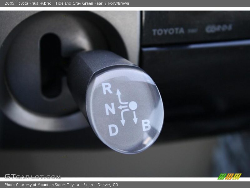 Tideland Gray Green Pearl / Ivory/Brown 2005 Toyota Prius Hybrid