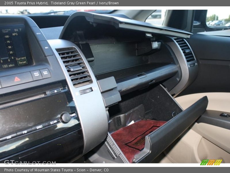 Tideland Gray Green Pearl / Ivory/Brown 2005 Toyota Prius Hybrid