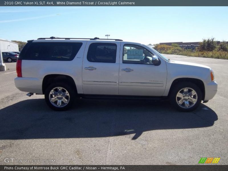 White Diamond Tricoat / Cocoa/Light Cashmere 2010 GMC Yukon XL SLT 4x4