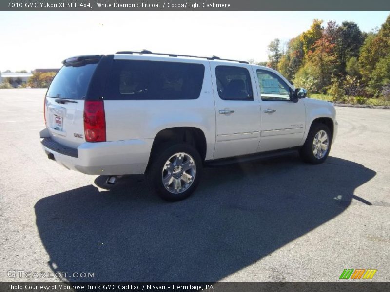 White Diamond Tricoat / Cocoa/Light Cashmere 2010 GMC Yukon XL SLT 4x4