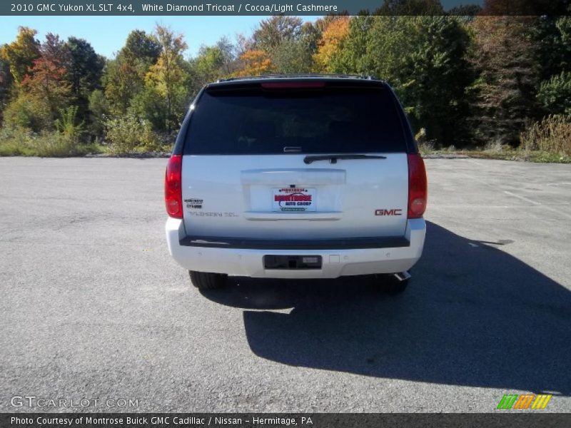 White Diamond Tricoat / Cocoa/Light Cashmere 2010 GMC Yukon XL SLT 4x4