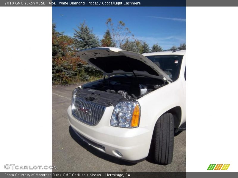 White Diamond Tricoat / Cocoa/Light Cashmere 2010 GMC Yukon XL SLT 4x4