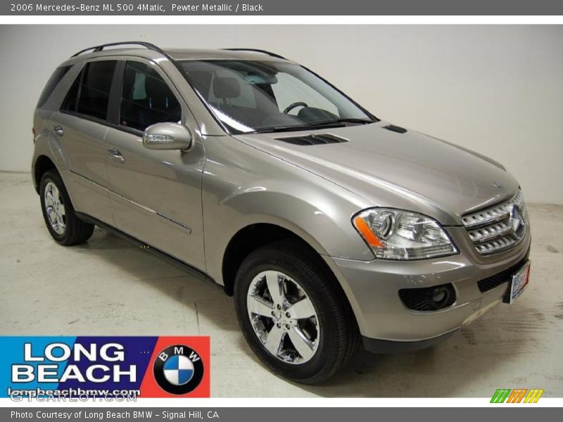 Pewter Metallic / Black 2006 Mercedes-Benz ML 500 4Matic