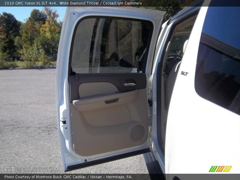 White Diamond Tricoat / Cocoa/Light Cashmere 2010 GMC Yukon XL SLT 4x4