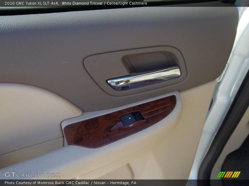 White Diamond Tricoat / Cocoa/Light Cashmere 2010 GMC Yukon XL SLT 4x4