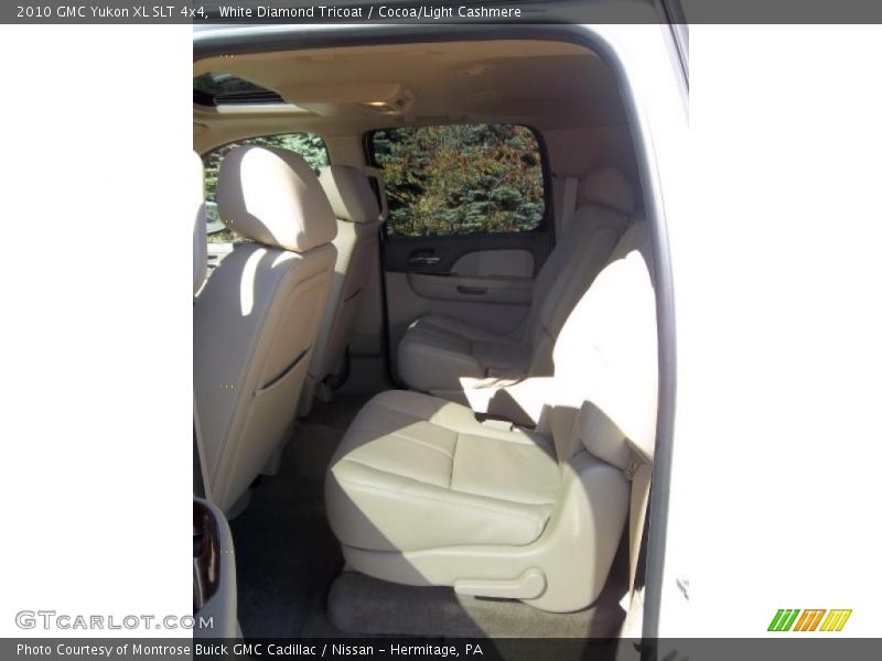 White Diamond Tricoat / Cocoa/Light Cashmere 2010 GMC Yukon XL SLT 4x4