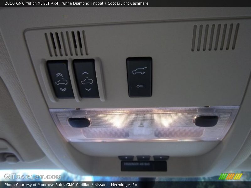 White Diamond Tricoat / Cocoa/Light Cashmere 2010 GMC Yukon XL SLT 4x4