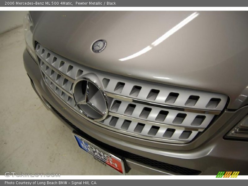 Pewter Metallic / Black 2006 Mercedes-Benz ML 500 4Matic