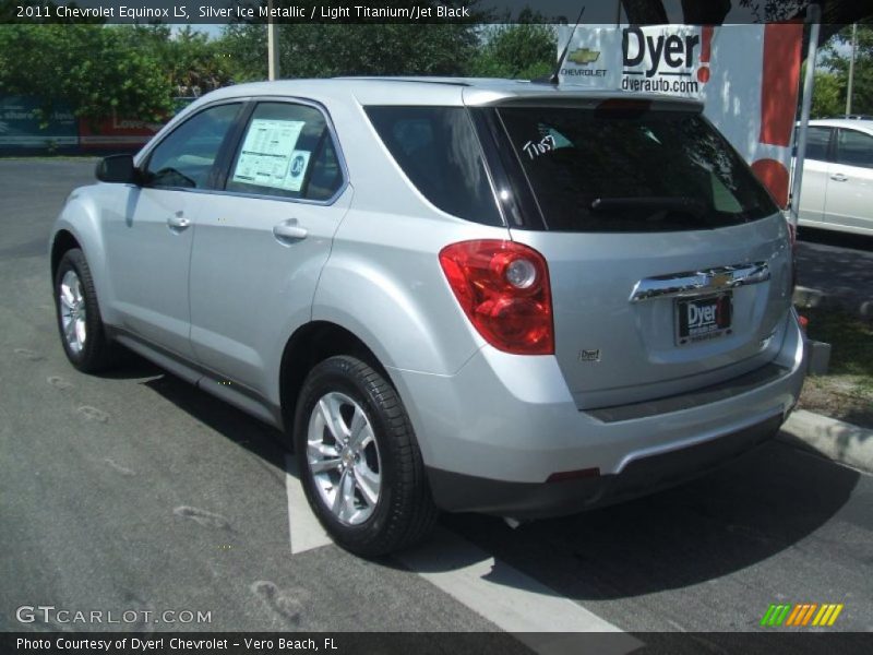 Silver Ice Metallic / Light Titanium/Jet Black 2011 Chevrolet Equinox LS