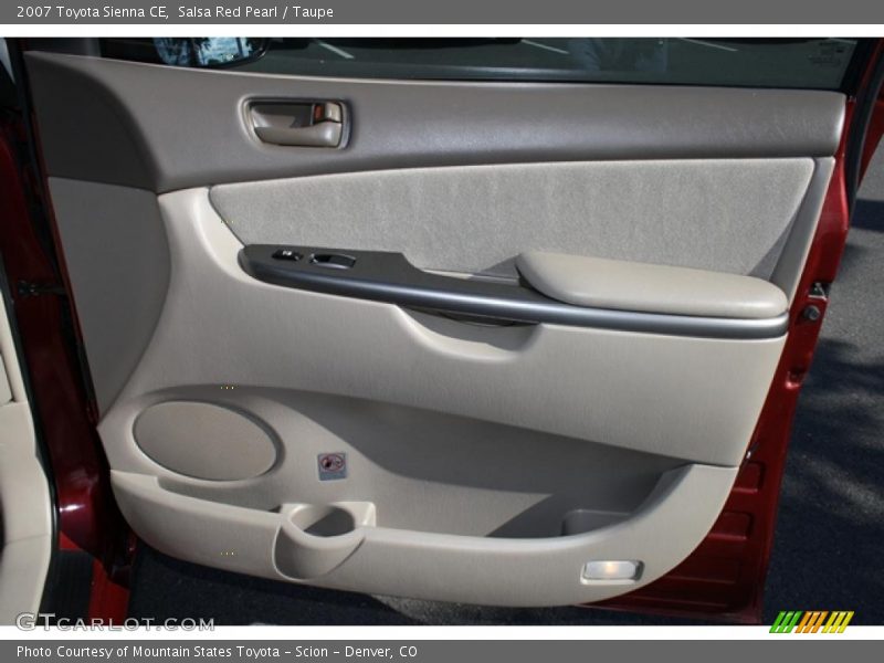 Salsa Red Pearl / Taupe 2007 Toyota Sienna CE