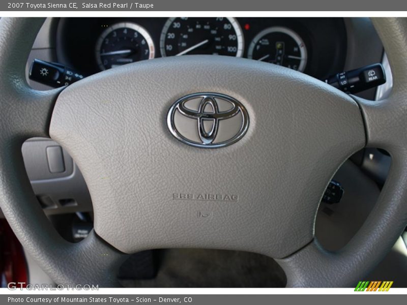 Salsa Red Pearl / Taupe 2007 Toyota Sienna CE