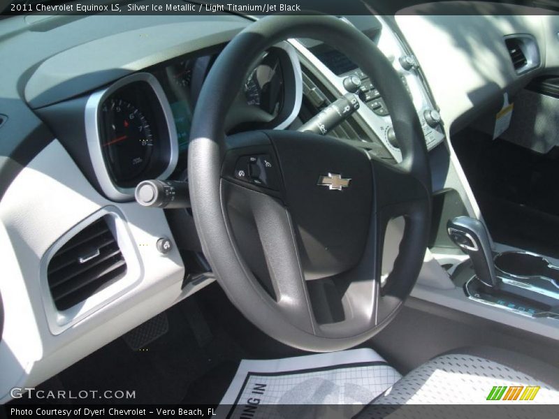 Silver Ice Metallic / Light Titanium/Jet Black 2011 Chevrolet Equinox LS