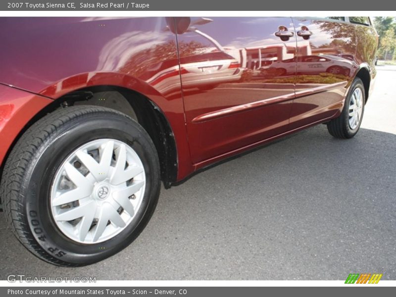 Salsa Red Pearl / Taupe 2007 Toyota Sienna CE
