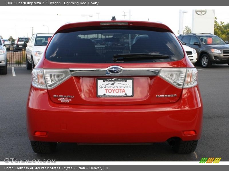 Lightning Red / Ivory 2008 Subaru Impreza 2.5i Wagon