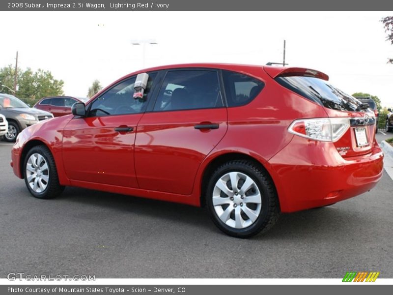 Lightning Red / Ivory 2008 Subaru Impreza 2.5i Wagon