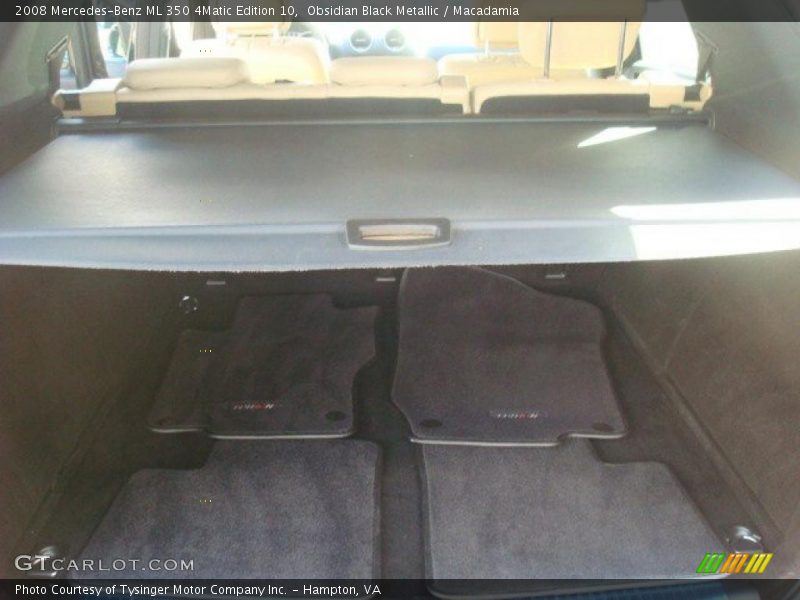 Obsidian Black Metallic / Macadamia 2008 Mercedes-Benz ML 350 4Matic Edition 10