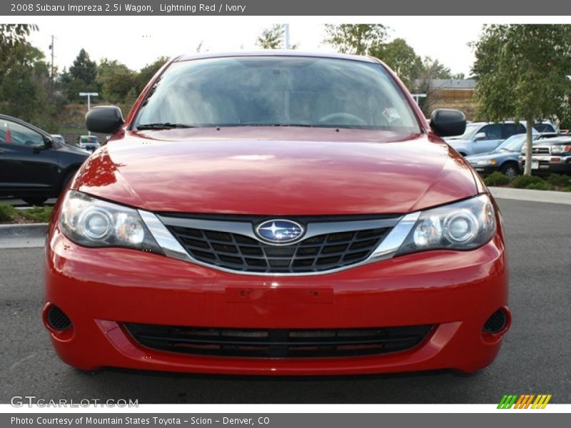 Lightning Red / Ivory 2008 Subaru Impreza 2.5i Wagon