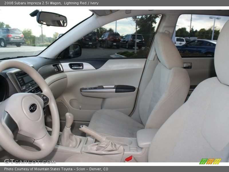 Lightning Red / Ivory 2008 Subaru Impreza 2.5i Wagon