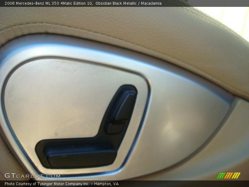 Obsidian Black Metallic / Macadamia 2008 Mercedes-Benz ML 350 4Matic Edition 10