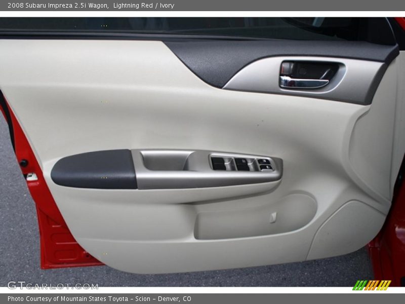 Lightning Red / Ivory 2008 Subaru Impreza 2.5i Wagon