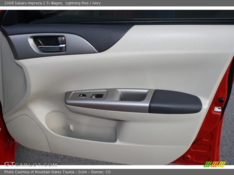 Lightning Red / Ivory 2008 Subaru Impreza 2.5i Wagon