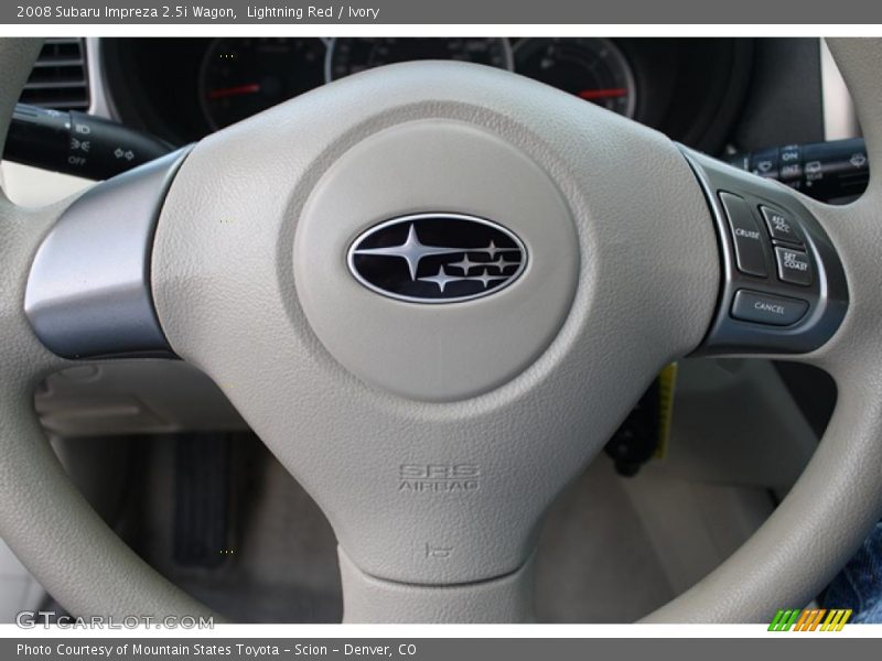 Lightning Red / Ivory 2008 Subaru Impreza 2.5i Wagon