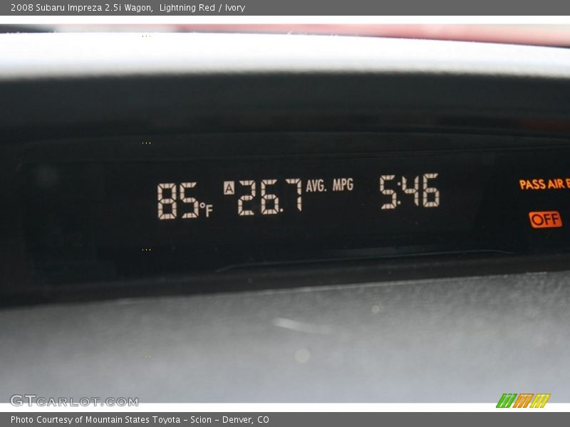 Lightning Red / Ivory 2008 Subaru Impreza 2.5i Wagon