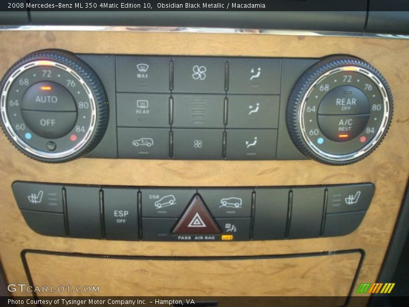 Obsidian Black Metallic / Macadamia 2008 Mercedes-Benz ML 350 4Matic Edition 10