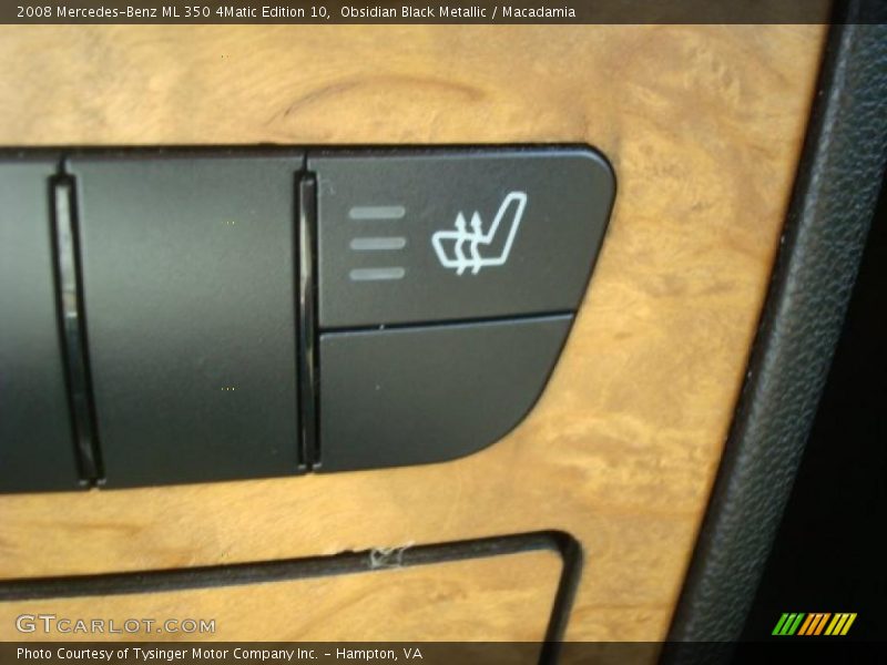 Obsidian Black Metallic / Macadamia 2008 Mercedes-Benz ML 350 4Matic Edition 10