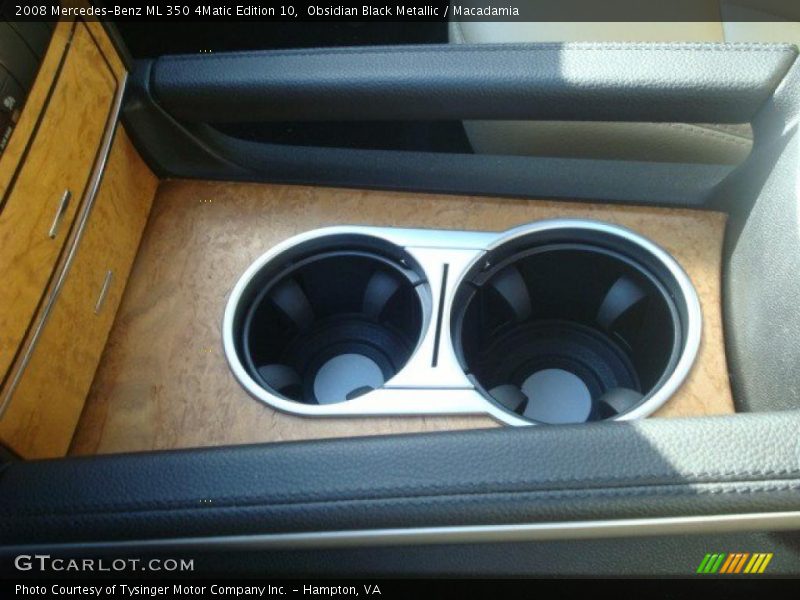 Obsidian Black Metallic / Macadamia 2008 Mercedes-Benz ML 350 4Matic Edition 10