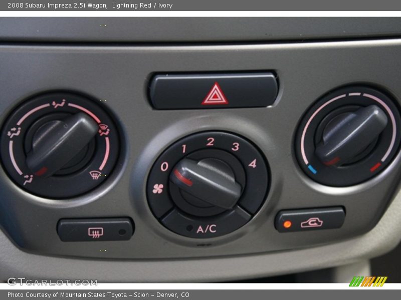 Lightning Red / Ivory 2008 Subaru Impreza 2.5i Wagon