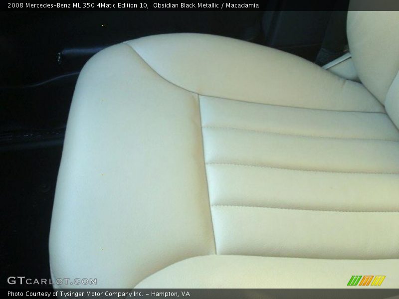 Obsidian Black Metallic / Macadamia 2008 Mercedes-Benz ML 350 4Matic Edition 10