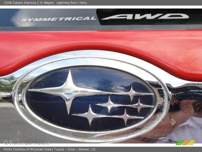 Lightning Red / Ivory 2008 Subaru Impreza 2.5i Wagon