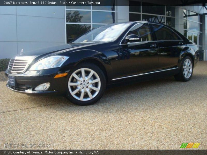 Black / Cashmere/Savanna 2007 Mercedes-Benz S 550 Sedan