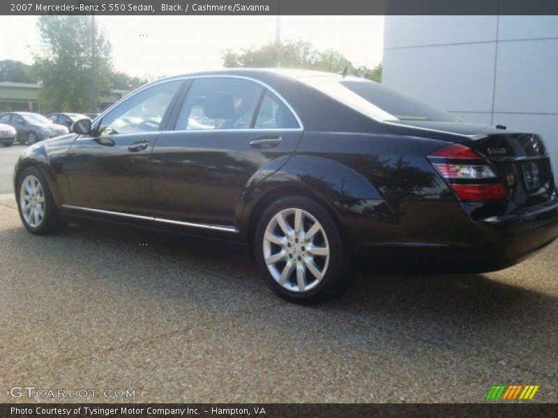 Black / Cashmere/Savanna 2007 Mercedes-Benz S 550 Sedan