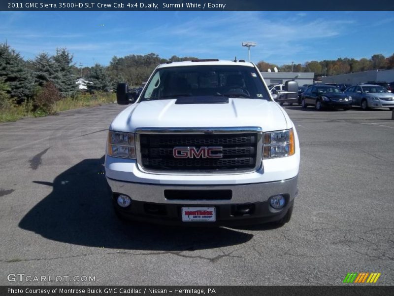 Summit White / Ebony 2011 GMC Sierra 3500HD SLT Crew Cab 4x4 Dually