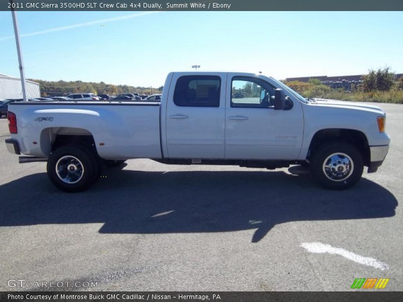 Summit White / Ebony 2011 GMC Sierra 3500HD SLT Crew Cab 4x4 Dually