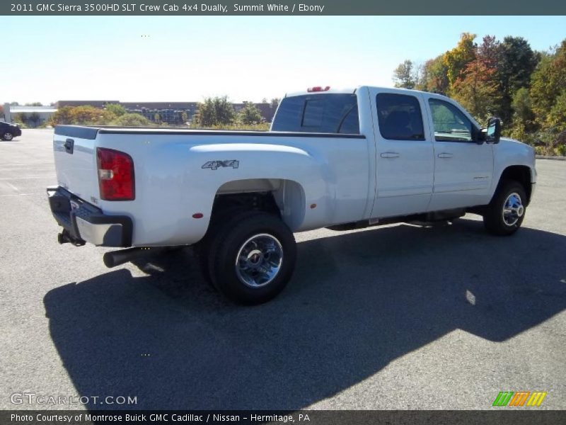 Summit White / Ebony 2011 GMC Sierra 3500HD SLT Crew Cab 4x4 Dually