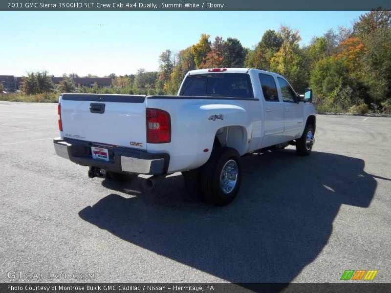 Summit White / Ebony 2011 GMC Sierra 3500HD SLT Crew Cab 4x4 Dually