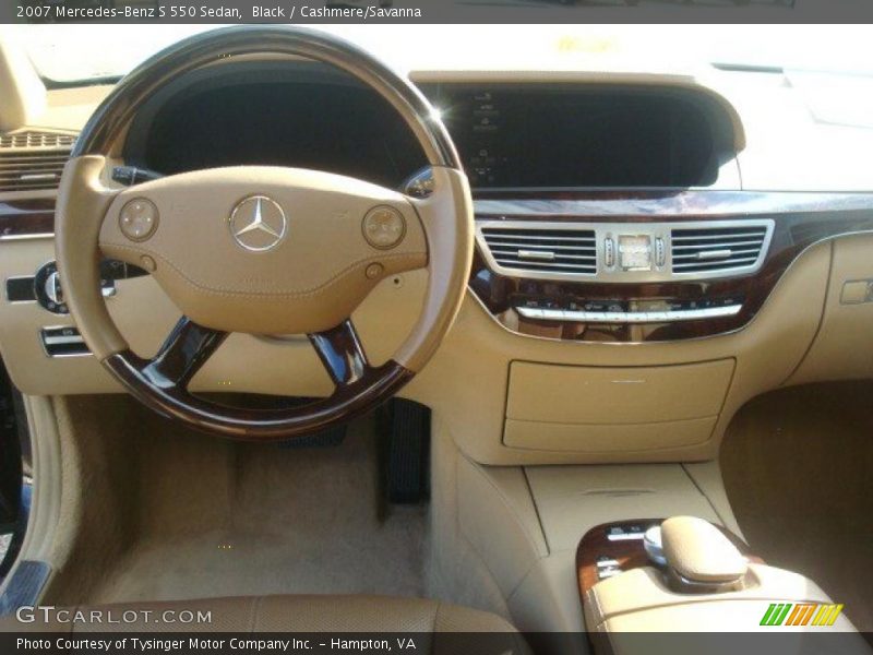 Black / Cashmere/Savanna 2007 Mercedes-Benz S 550 Sedan