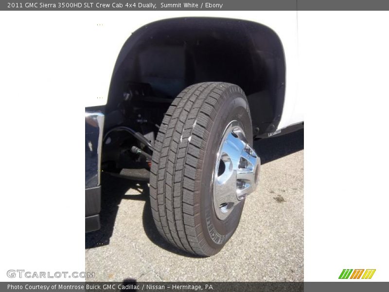 Summit White / Ebony 2011 GMC Sierra 3500HD SLT Crew Cab 4x4 Dually